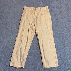 Urban Outfitters Cotton Button Up Cropped Pants